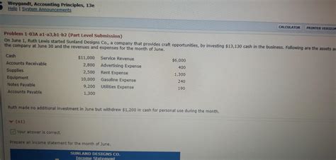 Solved Prepare A Balance Sheet At June List Chegg