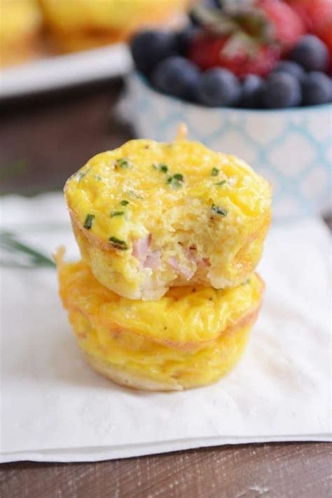 Two Mini Quiche From The Mini Quiche Recipe On White Napkin Mini Quiche Recipes Ham And