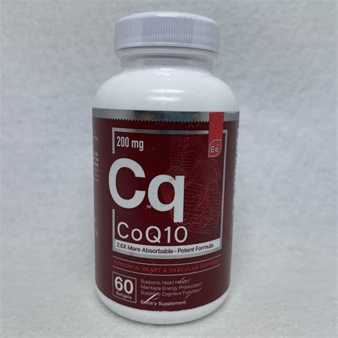 Essential Elements Coq10 Heart Brain And Vascular 200mg Clinically Softgels 60 Count For Sale