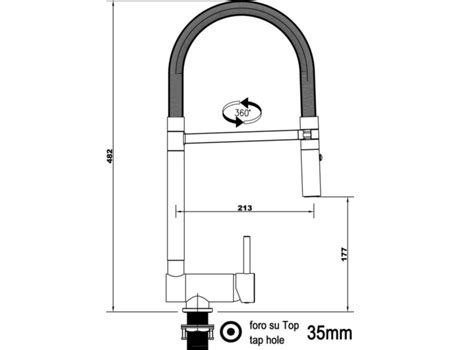 Torneira De Cozinha Vizio Dobr Vel At Mm Tubo Girat Ria