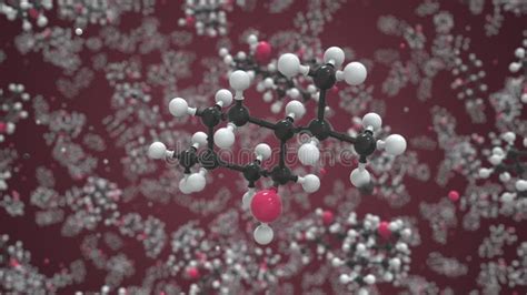 Mol Cula De Mentol Hecha Con Bolas Modelo Molecular Conceptual