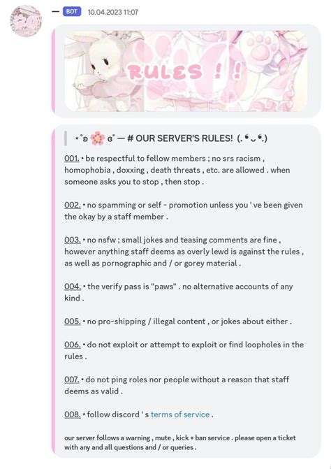 Pin By Miss Tokiee On Quick Saves Discord Server Rules Ideas