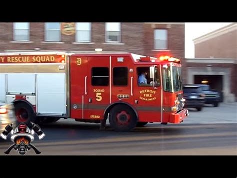 Detroit Fire Department Squad 5 Responding PRIORITY 1 MEDICAL CHEST