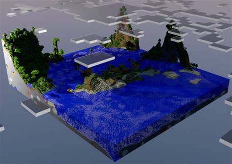 Minecraft Water Village 3d Model