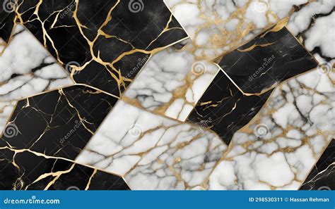 Black Marble With Golden Veins Black Marbel Natural Pattern For