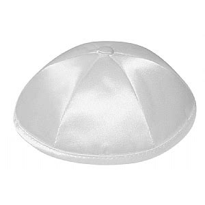 Light Grey Deluxe Satin Kippah - Item # DST08 - kippah.com