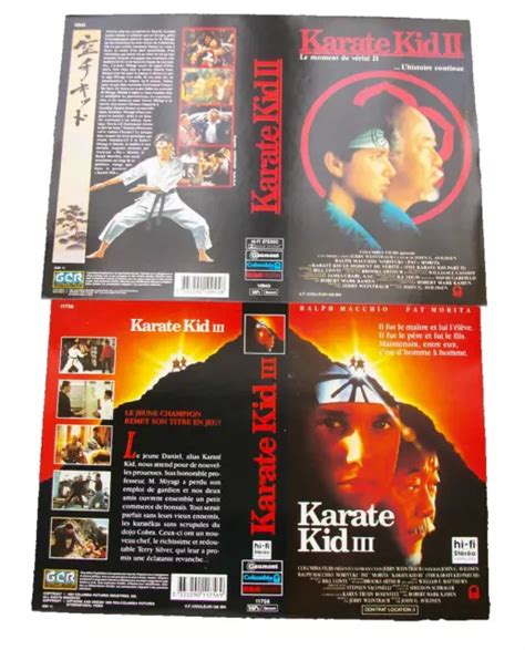 Karate Kid Ii Et Iii Lot De Jaquettes Vhs Comme Neuves Gcr Eur