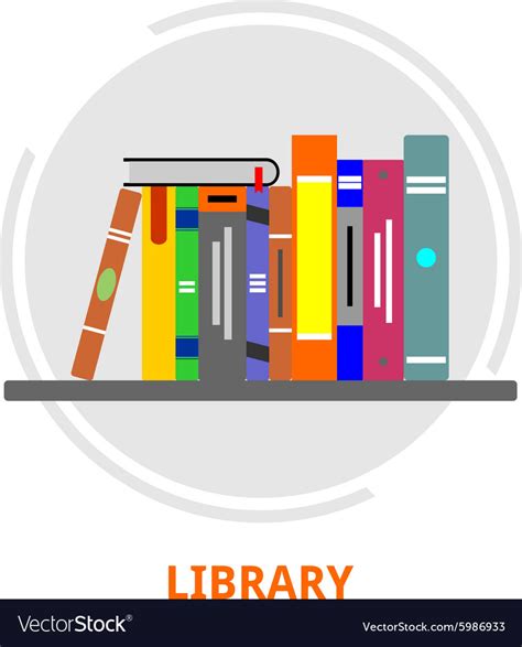 Library Royalty Free Vector Image - VectorStock