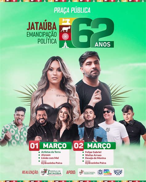 Festa De Emancipação Política De Jataúba Terá Limão Com Mel Desejo De