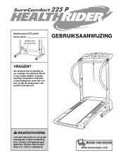 HealthRider Softstrider 225p Treadmill Manual