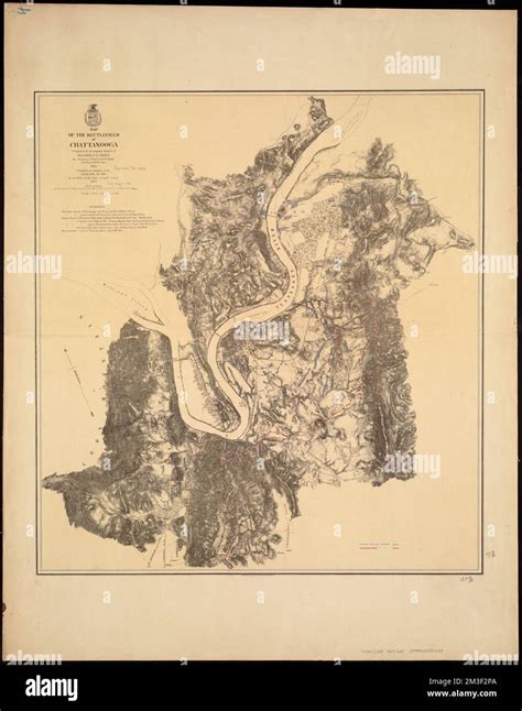 Map of the battlefield of Chattanooga , Chattanooga, Battle of ...