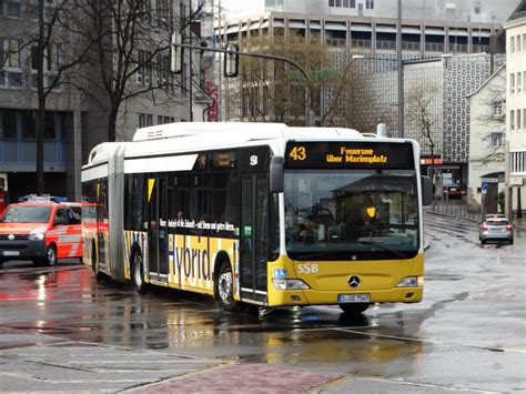 SSB Mercedes Benz Citaro Facelift G Hybrid Am 13 02 16 In Stuttgart