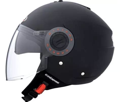 Casco Para Moto Abierto Con Visera Caberg Riviera V Matt Black Talle