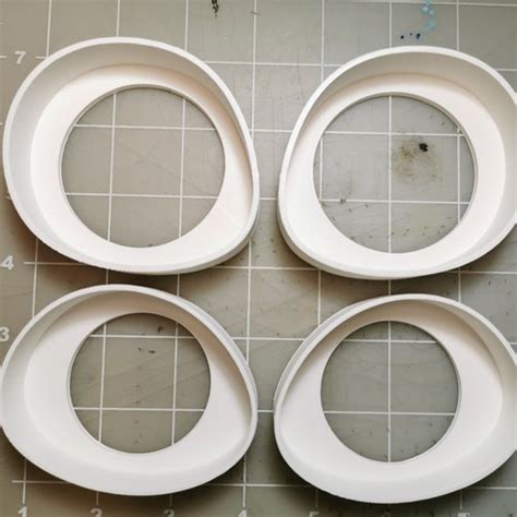 White Fursuit Eyes 3d Printed Furry Toony Eye Blanks For Etsy