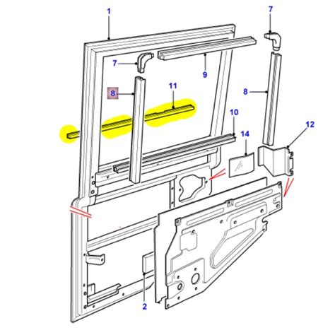 Joint L Che Vitre Ext Rieur Porte Arri Re Droite Series Forever