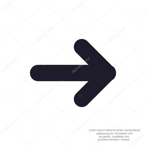 Arrow Pointing Right Icon Stock Vector Image By ©lovart 86156010