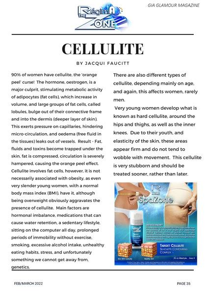 Cellulite Regima Gia Glamour Magazine