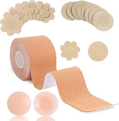 Tlmody Boob Tape Boobytape With Pieces Reusable Silicone Nipple Cover