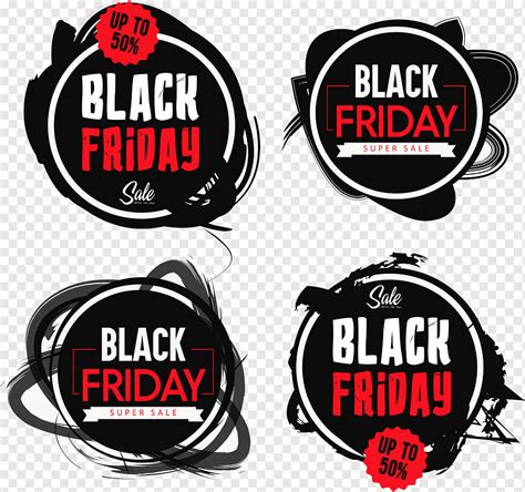 Black Friday Labels Sets Grunge Png Pngwing