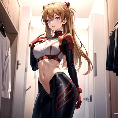 Sport Bra Form Fitting Clothes Asuka Evangelion AI Porn