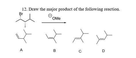 Draw The Major Product Of The Following Reaction Np