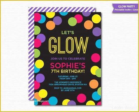 47 Neon Party Invitations Templates Free | Heritagechristiancollege