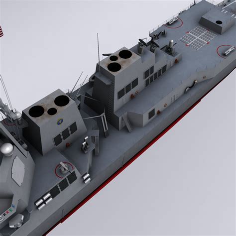 Uss Gridley Ddg Arleigh Burke Class Destroyer D Model