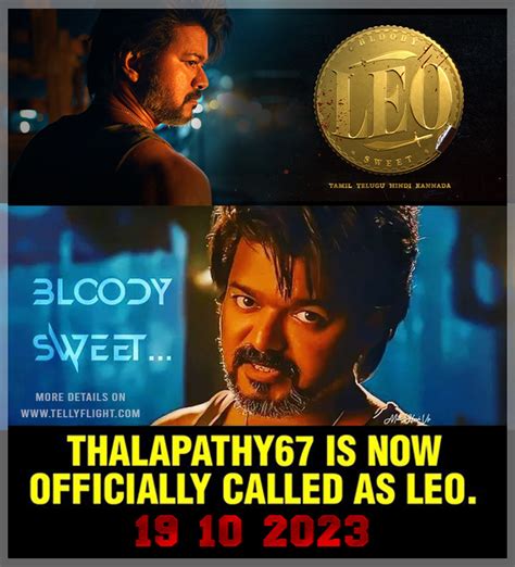 LEO (2023): Cast, Release Date, Songs & More Details : Thalapathy Vijay ...