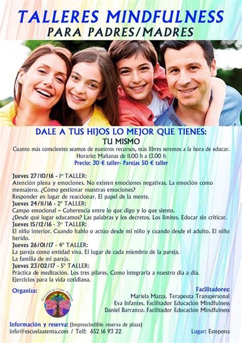 TALLERES MINDFULNESS PARA MADRES PADRES Escuela De Vida Atenta Estepona