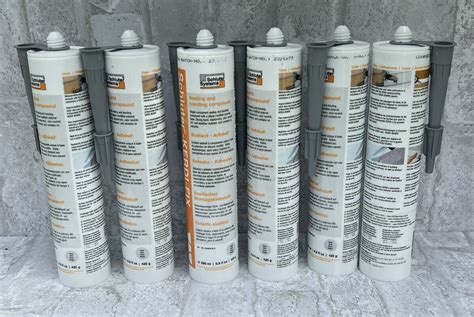 6 Tubes Schluter Kerdi Fix Grey Sealant Tube 9 81 Oz EBay