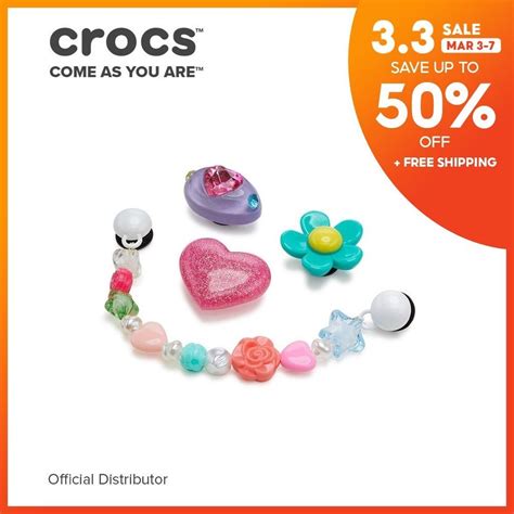 Crocs Jibbitz Trendy Jewerly Pack Shopee Philippines