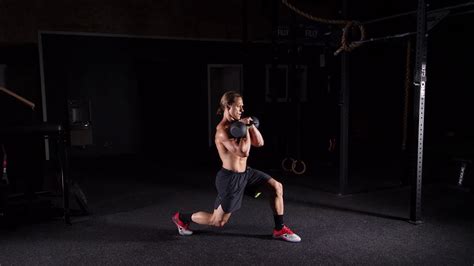 Kettlebell Rack Split Stance Half Squat Isometric Youtube