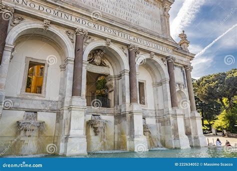 Fontana Dell Acqua Paola Acqua Paola Fountain Gianicolo Rome Italy