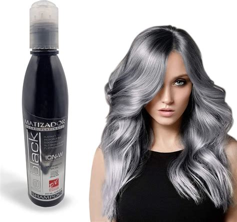 D Conde Shampoo Matizador Le Black Para Platinar Cabello Rubio Pelo