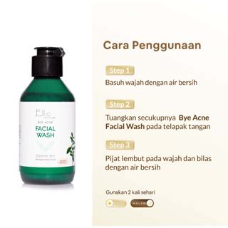 Jual Ella Skincare Bye Acne Facial Wash With Essential Tea Tree Oil