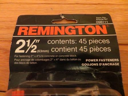 2 1/2″ Remington Power Fasteners – $5 | Easy Breezy Items