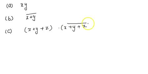 Solved 1 Simplify The Following Boolean Expression Using De Morgan S Theorem A B C D E F 3