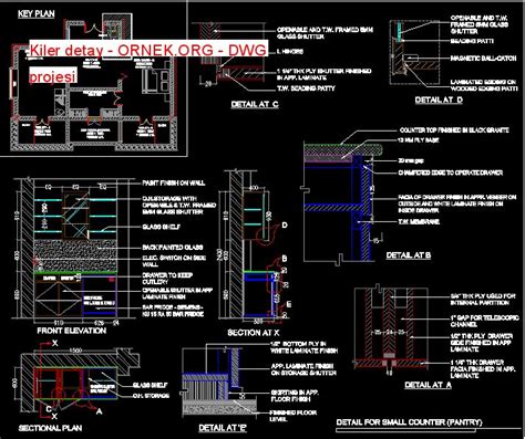 Kiler Detay Dwg Projesi Audio Mixer Music Instruments How To Plan