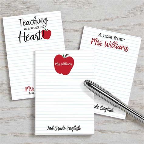 Inspiring Teacher Personalized Mini Notepads