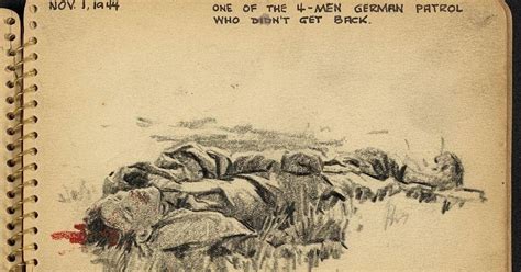 Sketches Of A Us Soldiers Life In World War Ii