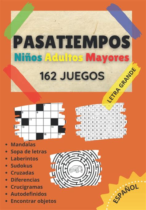 Buy Pasatiempos Adultos Juegos Variados Con Sopa De Letras Sudokus