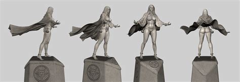 New Statue of Shalidor LE モデルテクスチャ Skyrim Mod データベース MOD紹介まとめサイト