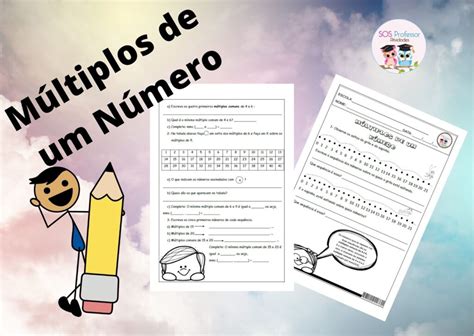 Múltiplos De Um Número - Múltiplos de um número - SOS Professor Atividades - 4º e 5º anos