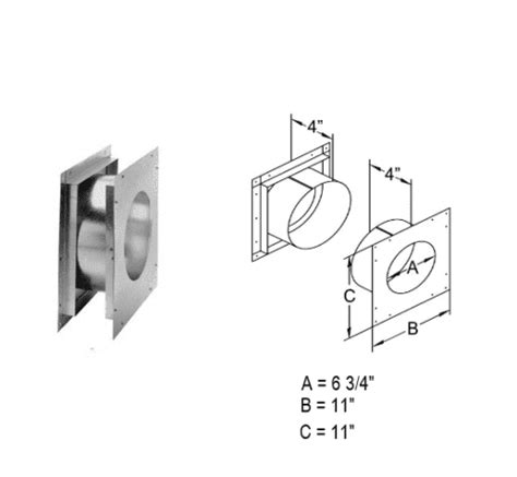 Duravent 46dva Wfs 4” X 6 5⁄8” Directvent Pro Wall Firestop