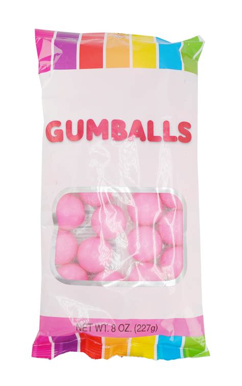 Hilco Pink Bubblegum Gumballs 8 Oz Regular Size Chewing Gum Walmart