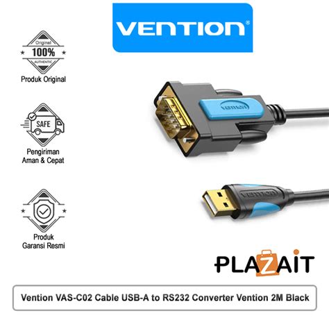 Vention VAS C02 Cable USB A To RS232 Converter Plaza IT