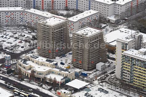 Luftbild Berlin Winterluftbild Baustelle Zum Neubau Eines Wohnhauses