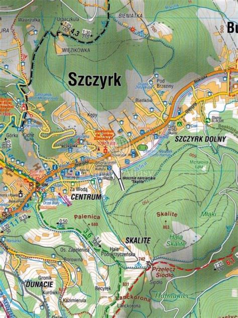 Szczyrk I Okolice Mapa Sk Adana Compass