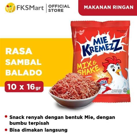 Jual Mie Kremezz Rasa Sambal Balado 1 Renceng Isi 10 Sachet Di Seller