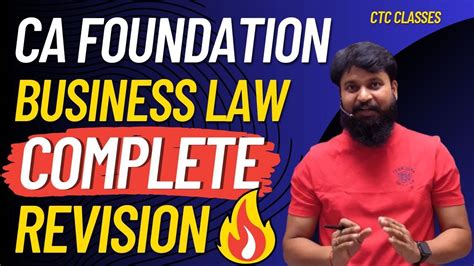 Full Revision I Ca Foundation Business Law Revision June I Ctc